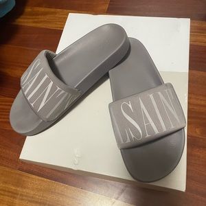 AllSaints Signet Women's Transfer Logo Slide Sandal